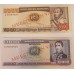 BOLIVIA 1984 . FIVE THOUSAND 5,000 - ONE HUNDRED THOUSAND 100,000,000 PESOS BOLIVIANOS BANKNOTES . SPECIMEN